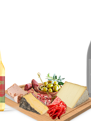 Cidres, vin rouge et charcuteries